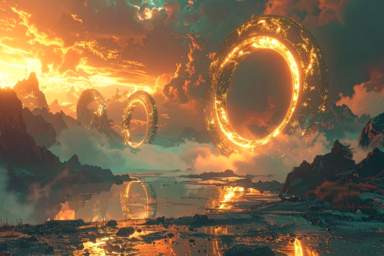 A landscape with feedback loops.